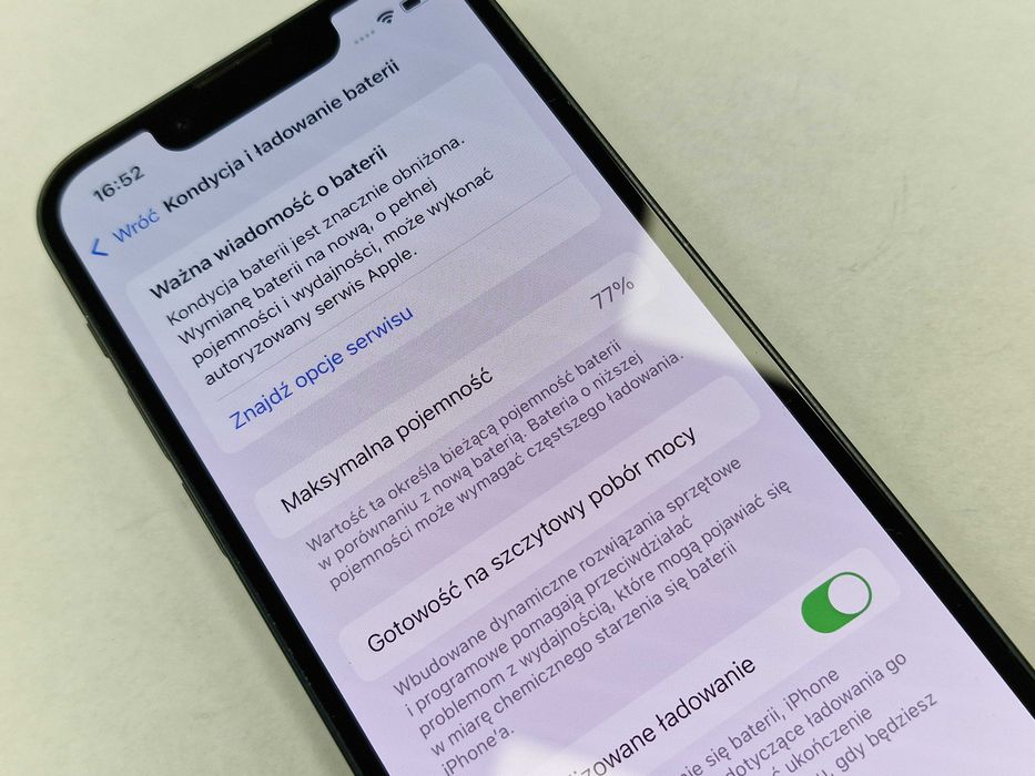 Iphone 13 Mini 256GB/ Midnight/ BAT 77%/ Grade B + ładowarka
