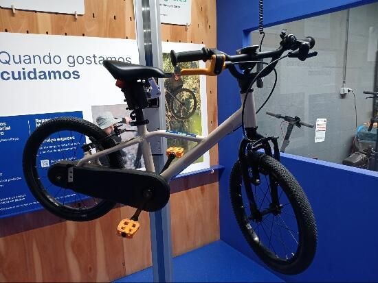 Bicicleta de Criança 16 polegadas 4-6 anos, DISCOVER 900 Bege