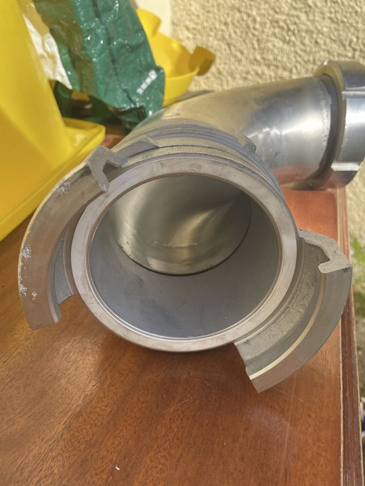 Codo de Descarga para Cisternas Pulverulentas – Aço Inox (Novo)