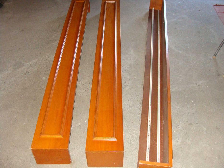 Sanefas em Madeira para Cortinados - 3 unidades - cada 10 euros