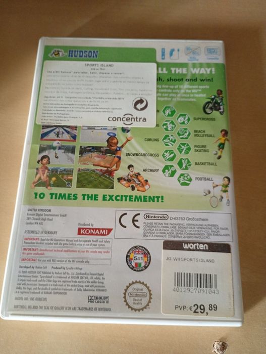 Jogo para a Wii usado