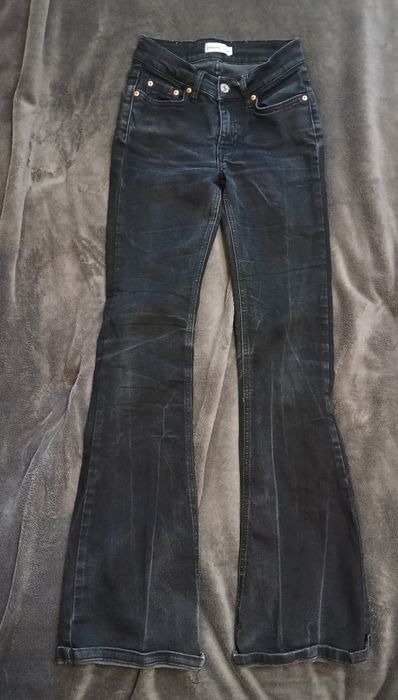 Джинси кльош flared bootcut distressed