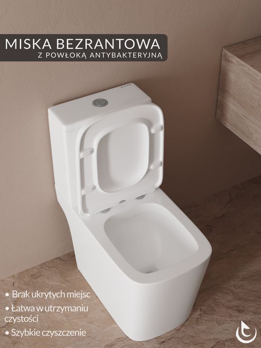 Compact wc  Nowy! 20 lat gwarancji. system warszawski, odpływ pionowy pionowy