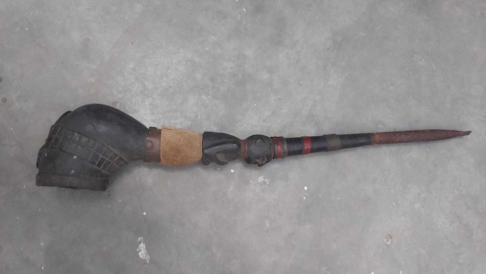 Cachimbo Artesanato Africano (cerca de 40cm)