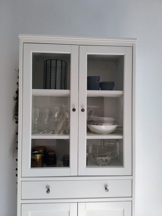 Witryna biała  ikea Hemnes