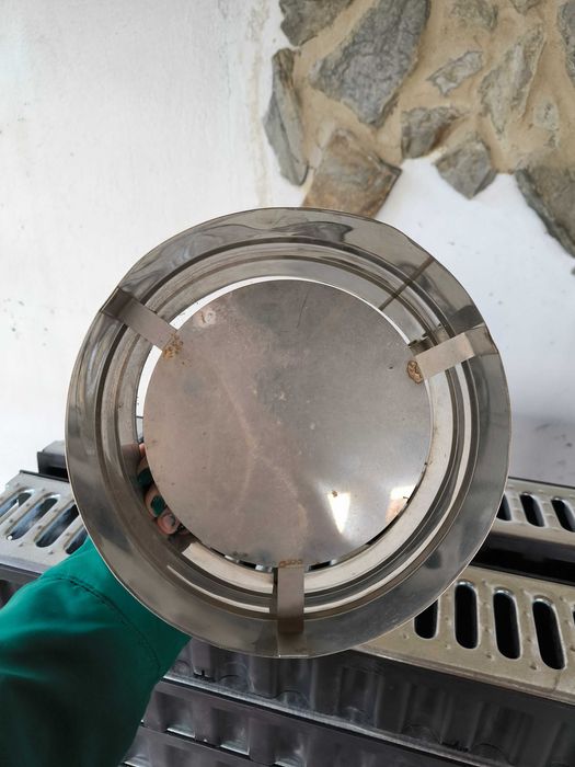 Chapéu de inox para chaminé