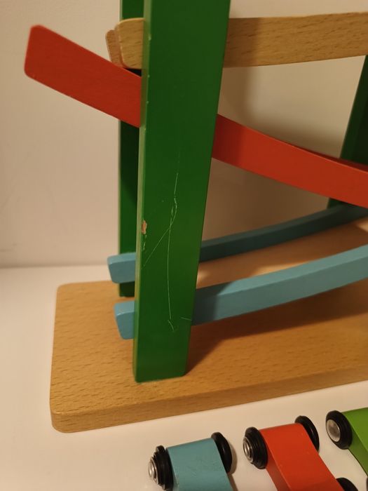 Zjeżdżalnia dla aut autek Joueco drewniana