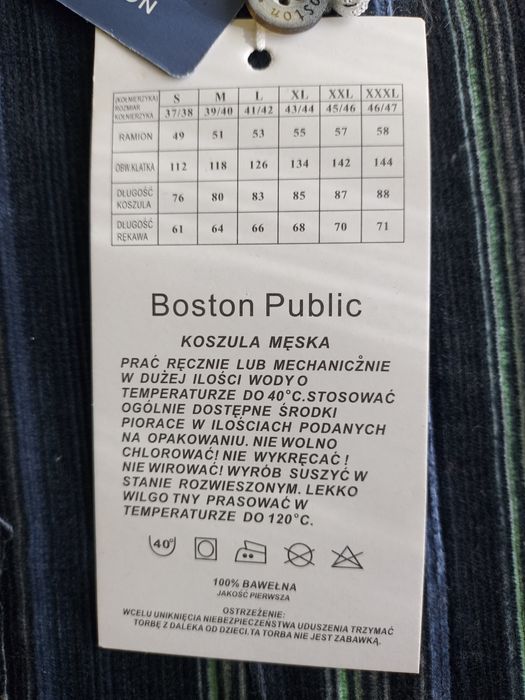 Nowa, sztruksowa koszula męska rozm. L