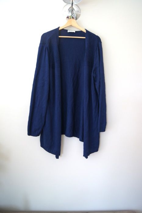 ciemnoniebieski granatowy sweterek oversize 48 50 XXXXL duży rozmiar
