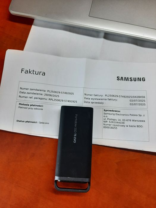 Dysk zewnętrzny,8tb.samsung T5 EVO,usb-c 3.2.Gwarancja