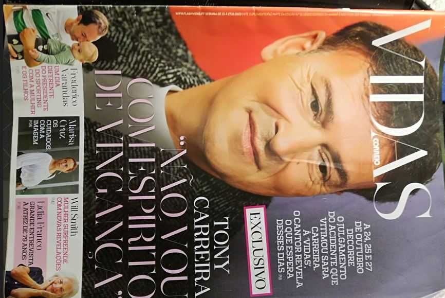 3 Revistas recentes de Tony Carreira - Lote 2