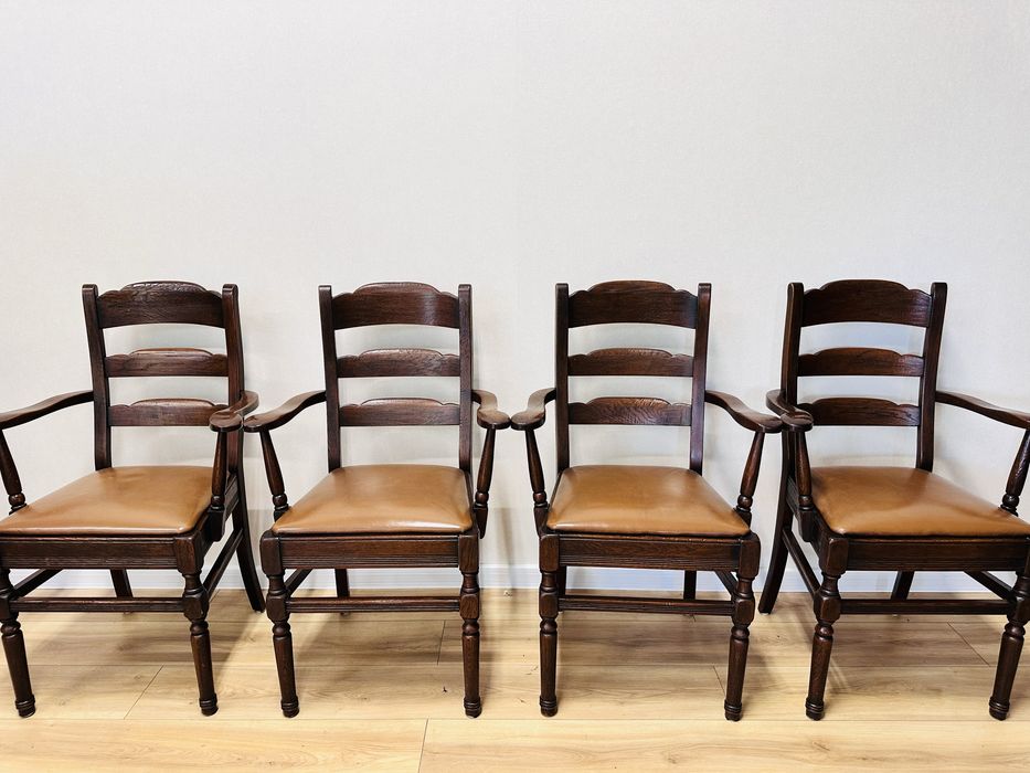 Holenderskie, 4 fotele dębowe :)