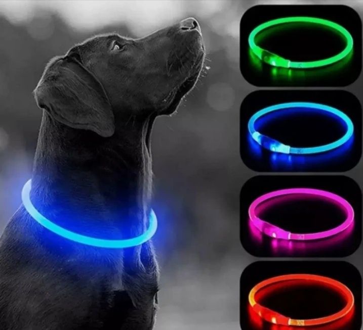 Светящийся LED ошейник для собак