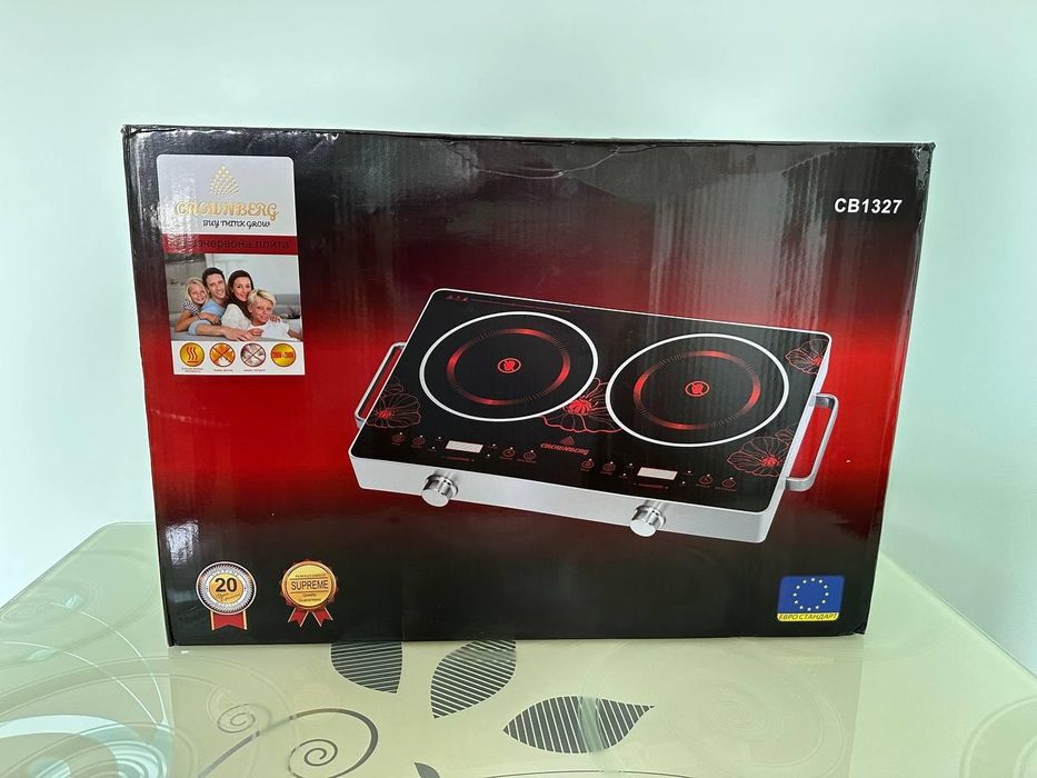 МОЩНАЯ! Инфракрасная плита 4000Вт, электрическая плита, електроплита