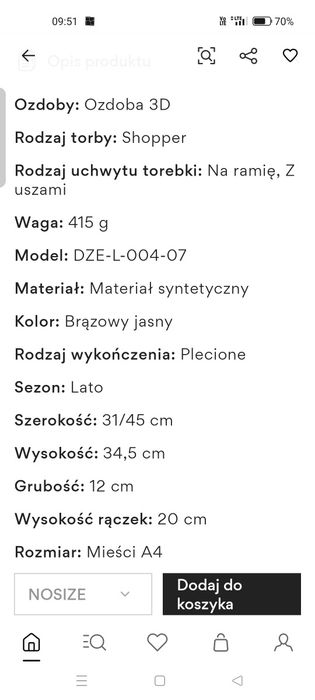 Torebka damska shopper DeeZee