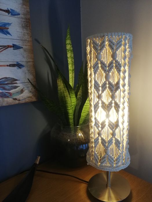 Candeeiro em macrame