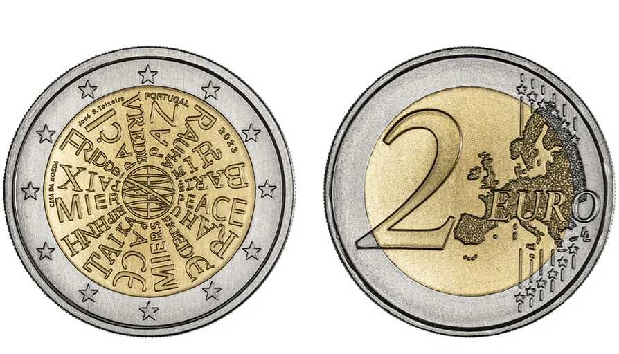 Moeda comemorativa 2€ - "Uma Moeda pela Paz " 2023