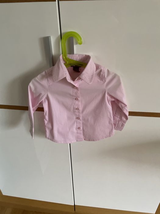 Bluzka koszulowa różowa
