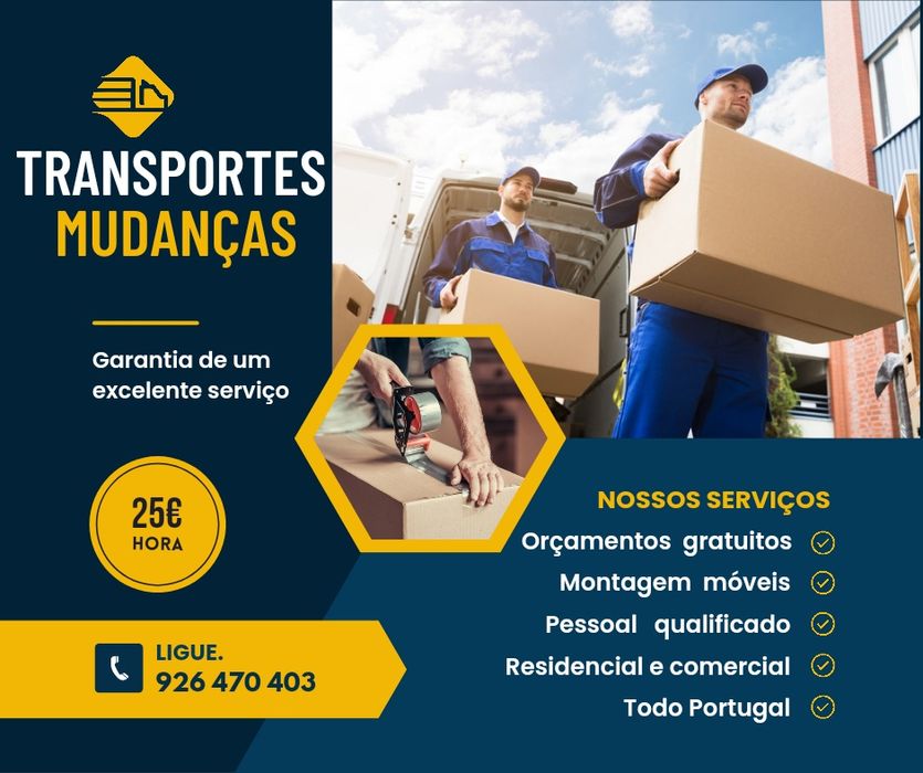 Mudanças Porto, Gaia, Gondomar, Valongo,  Maia, Matosinhos.