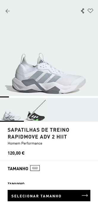 Adidas Adidas Rapidmove ADV 2 Hiit Branco 42 Tenis Sapatilhas
