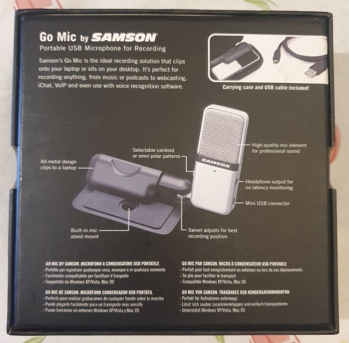 Microfone Portátil Samson Go Mic