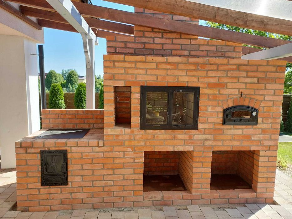 Grill murowany wedzarnia murowana grillo wedzarnia grill ogrodowy