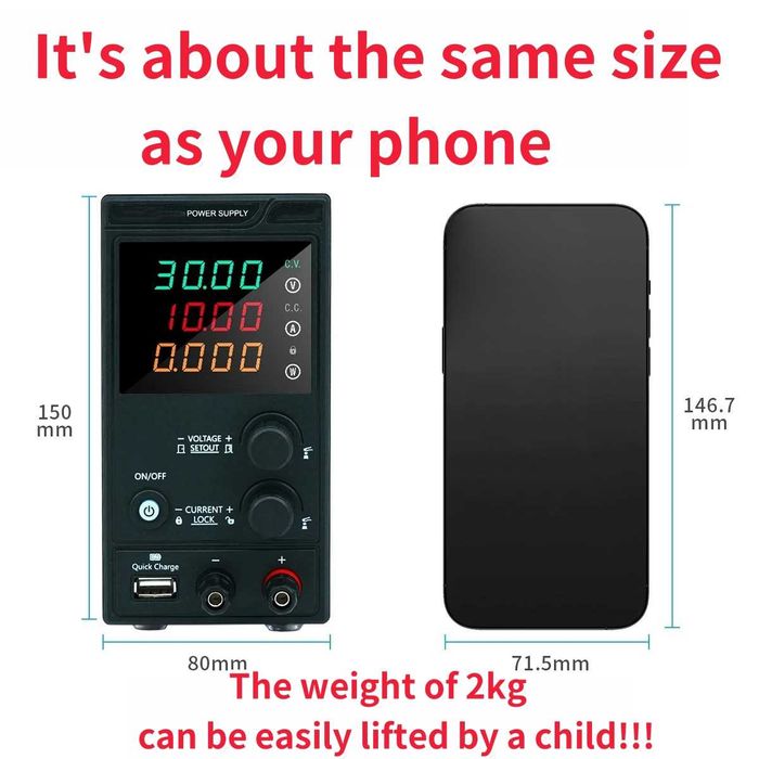 Лабораторный блок питания 30V 10A MY-K3010MF