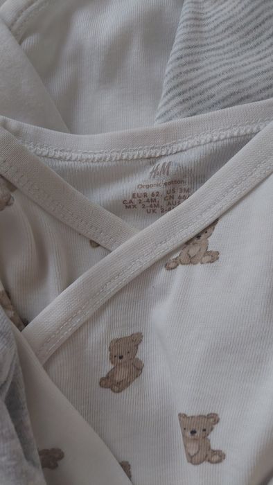 Zestaw body i pólśpiochy h&m 62