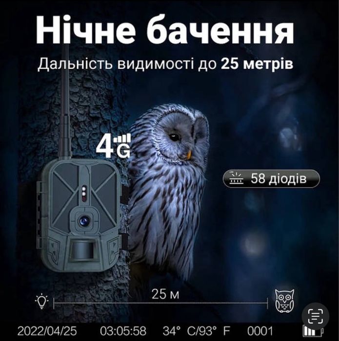 Лучшая онлайн 4G фотоловушка в мире Hc940 pro с акумулятором, облако