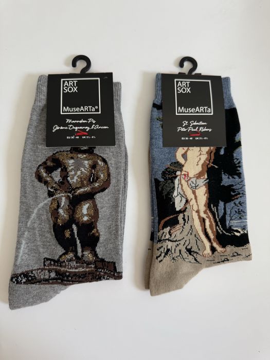 Musearta skarpety skarpetki unisex 36/43 dzielo sztuki na ubraniu