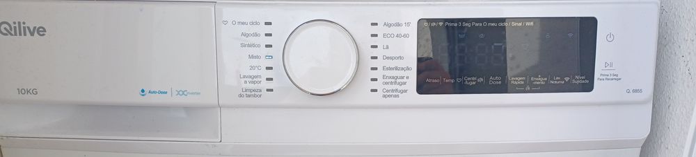 Máquina de lavar roupa 10kg.