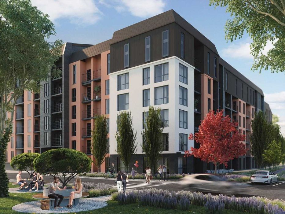 Продаж 1 кім. квартира 36,7 м2, ЖК Дружній Двір, с. Солонка