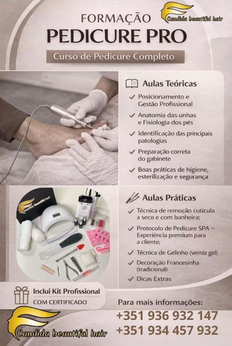 Cândida Beautiful Hair  FORMAÇÃO PEDICURE PRO