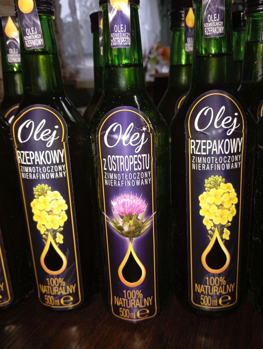 Olej rzepakowy i z ostropestu
