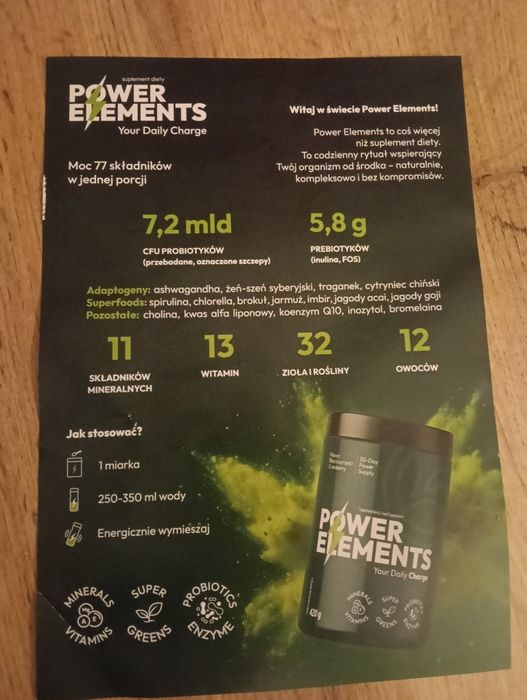 Power elements  420 g Nowe