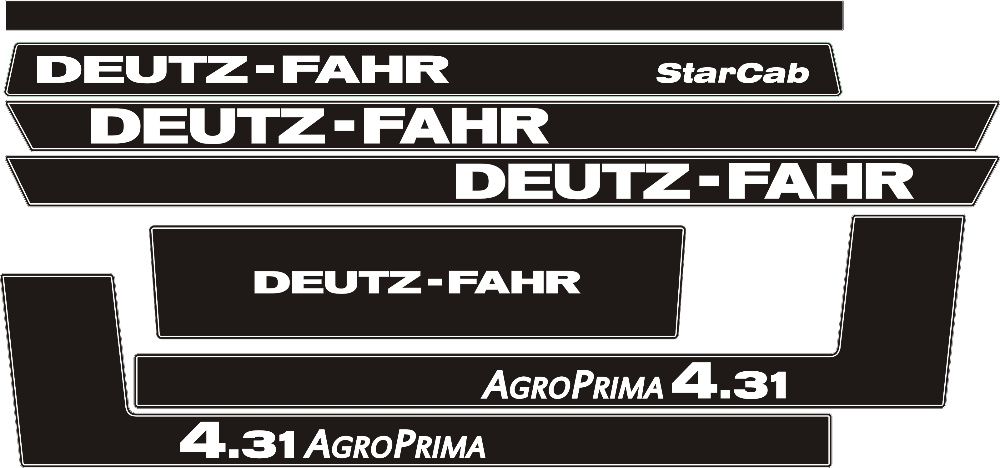 Naklejki Deutz Fahr DX 85 3.60 Agro prima 6.06 DX 4.30 160 4.50 3.90