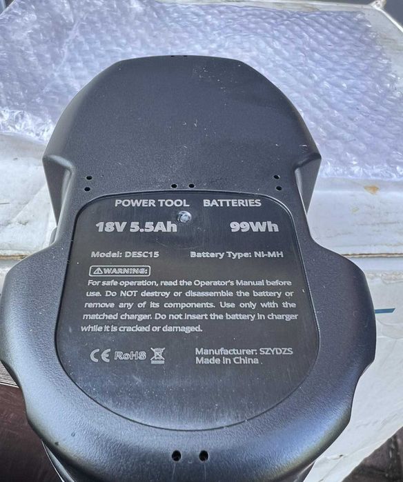Nowa bateria akumulator do DeWalt 18V 5.5Ah Ni-MH DESC15 mocna