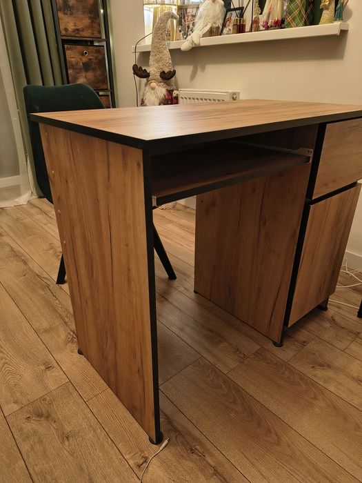 Biurko pod komputer PIKSEL PRAWE dąb craft 90cm AKD