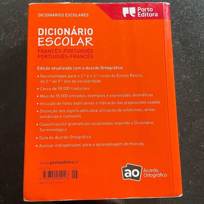 Dicionário Escolar Francês - Português e Português - Francês