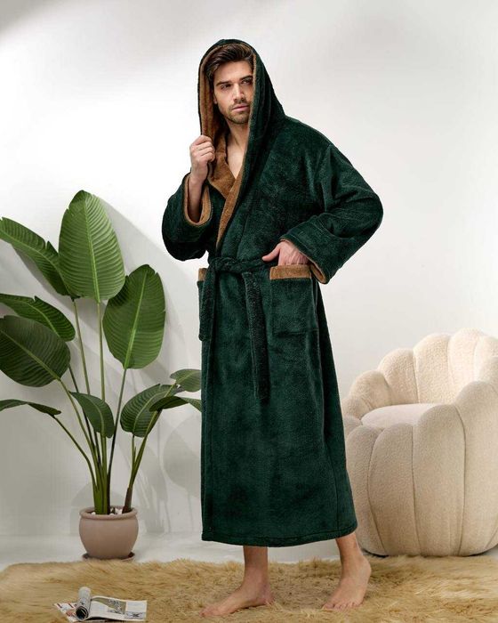 Халат махровый мужской тёплый