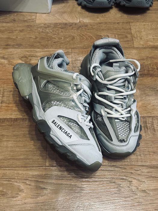 Balenciaga Track Clear Sole Grey Beige 38 Кросівки Баленсіага трак траки трек клер сол Сірі Взуття