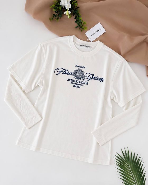 Лонгслів білий Acne studio