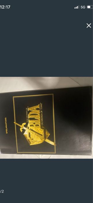 Manual jogo Nintendo 64 Zelda Ocarina of Time