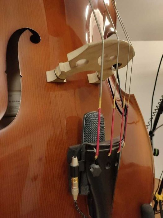 kontrabas thomann 33 masywny z osprzętem (Hora)