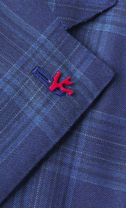 Isaia Napoli Signature Red Coral Lapel Pins значок пин