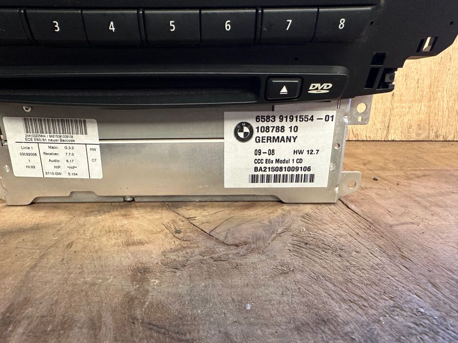 Conjunto completo idrive Radio Display control BMW E60 E61 320,525,530
