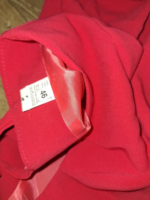 Sukienka czerwona ciążowa na wesele, przyjęcie. Rozmiar 46.