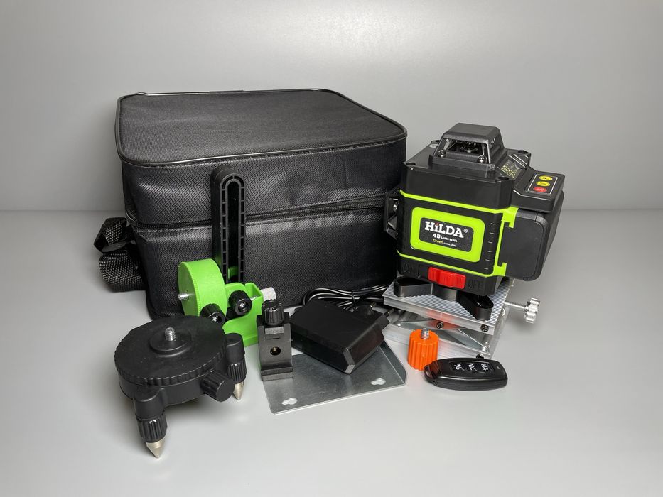 Лазерный уровень Hilda 4D 16 линий нивелир Лазерний рівень 16 ліній