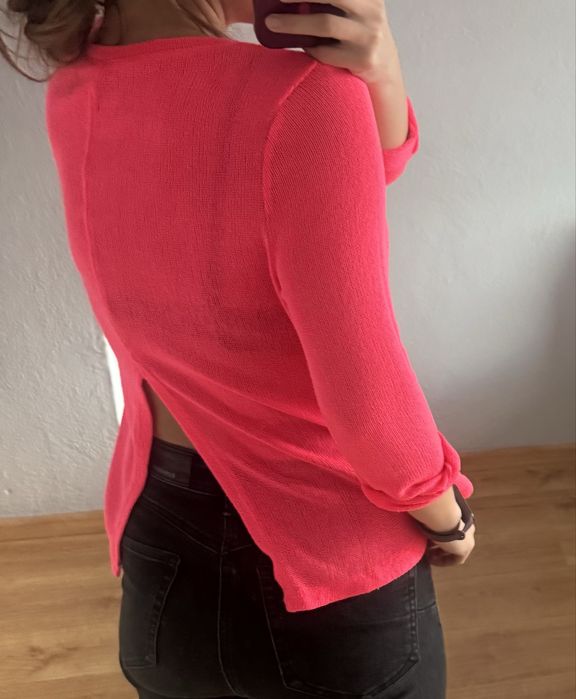 Sweter bluzka różowa