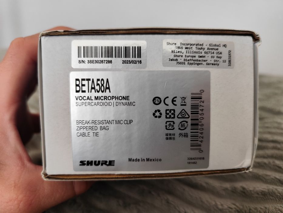 Shure Beta 58A мікрофон